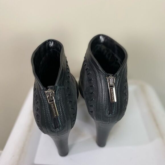 #139 AQUATALIA RILEY charcoal heeled ankle boots - Picture 8 of 9